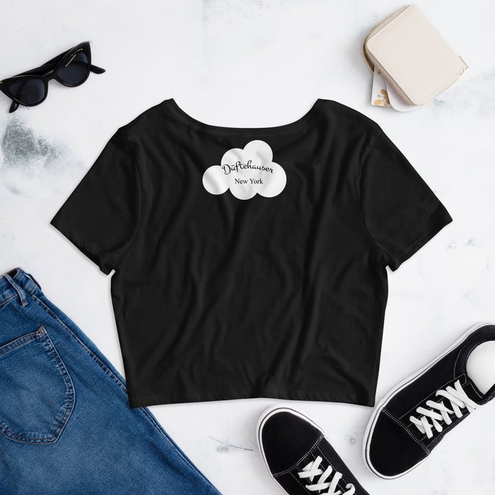 DHW Chingona Black Crop Top