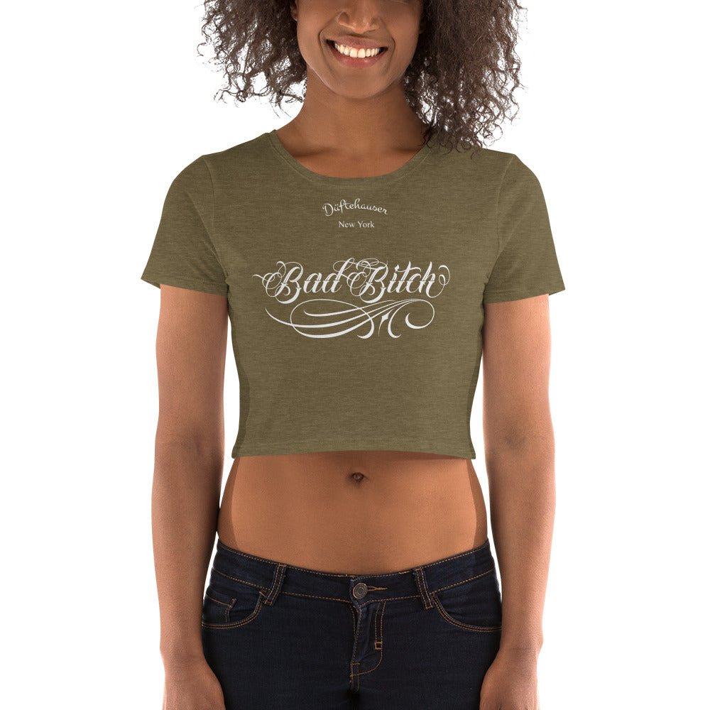 DHW Bad Bitch Black Crop Top Tee